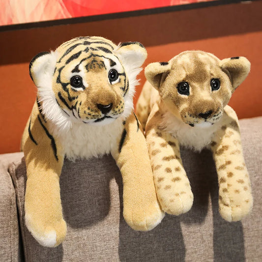 Lion, Tiger & Leopard Plush – Soft Stuffed Toy for Kids