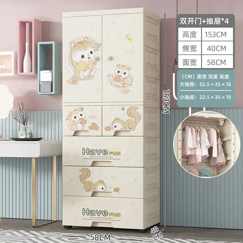 Luxury Wardrobe Clothes Closet Baby Cupboard Sliding Door Wardrobe Bathroom Cabinets Armario Organizador Bedroom Furniture