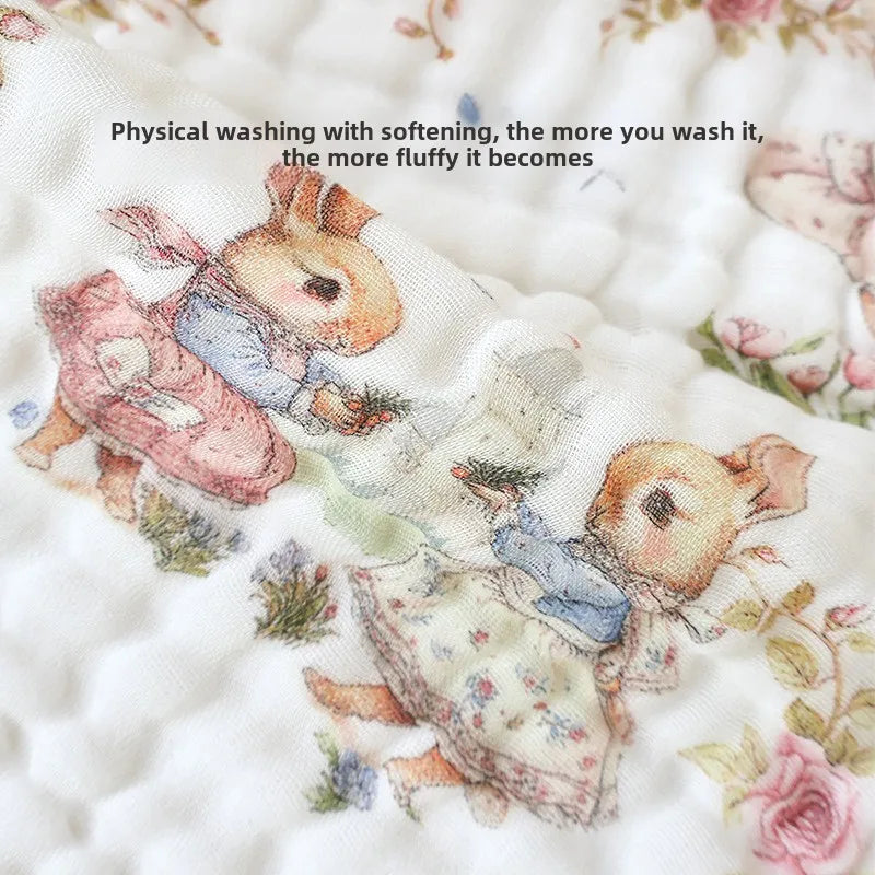 3pc/5pc Baby Towel Set Cotton 6 Layer Guaze Newborn Burp Cloths Baby Drool Face Towel Super Soft Muslin Squares Baby Care