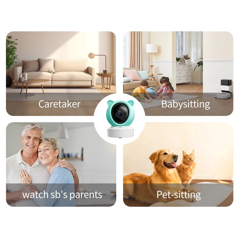 Babyphone WiFi 2K DANMINI 5" avec télécommande