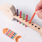 Montessori Fish Bone Matching Puzzle Toy Color Classification and Sensory Matching Game Children's Growth Gift Toy