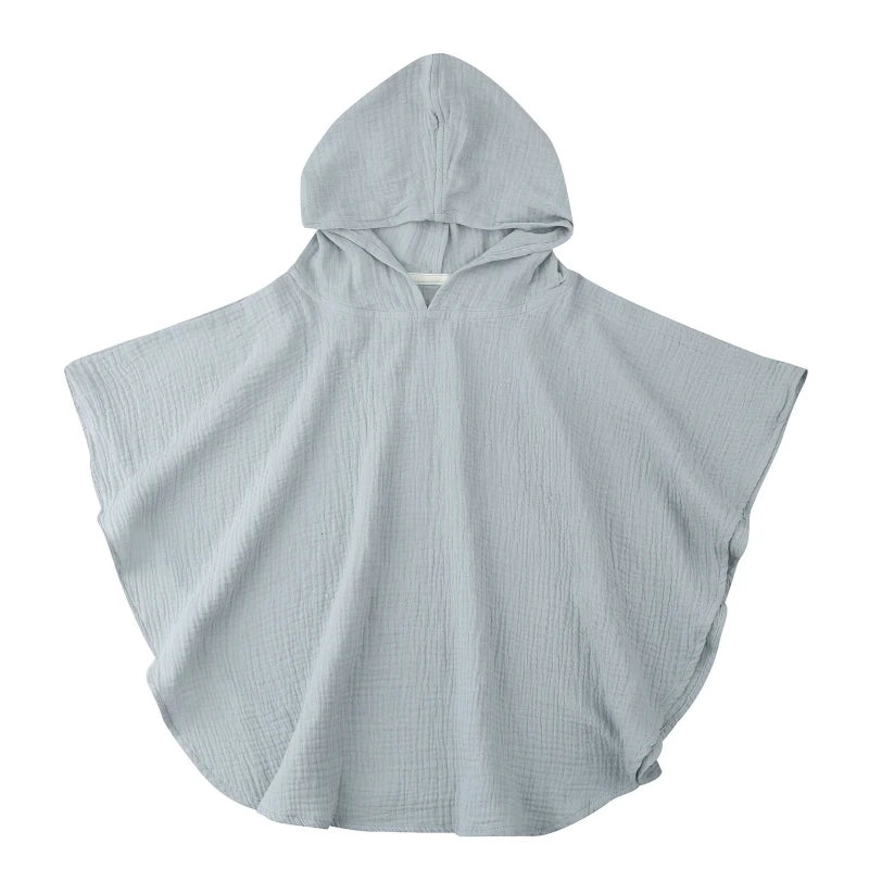 2022 New Baby Hooded Bath Towel Receiving Blanket Muslin 4 Layers Cotton Gauze Swaddle Wrap Towel Cape Bathrobe Cloak Poncho
