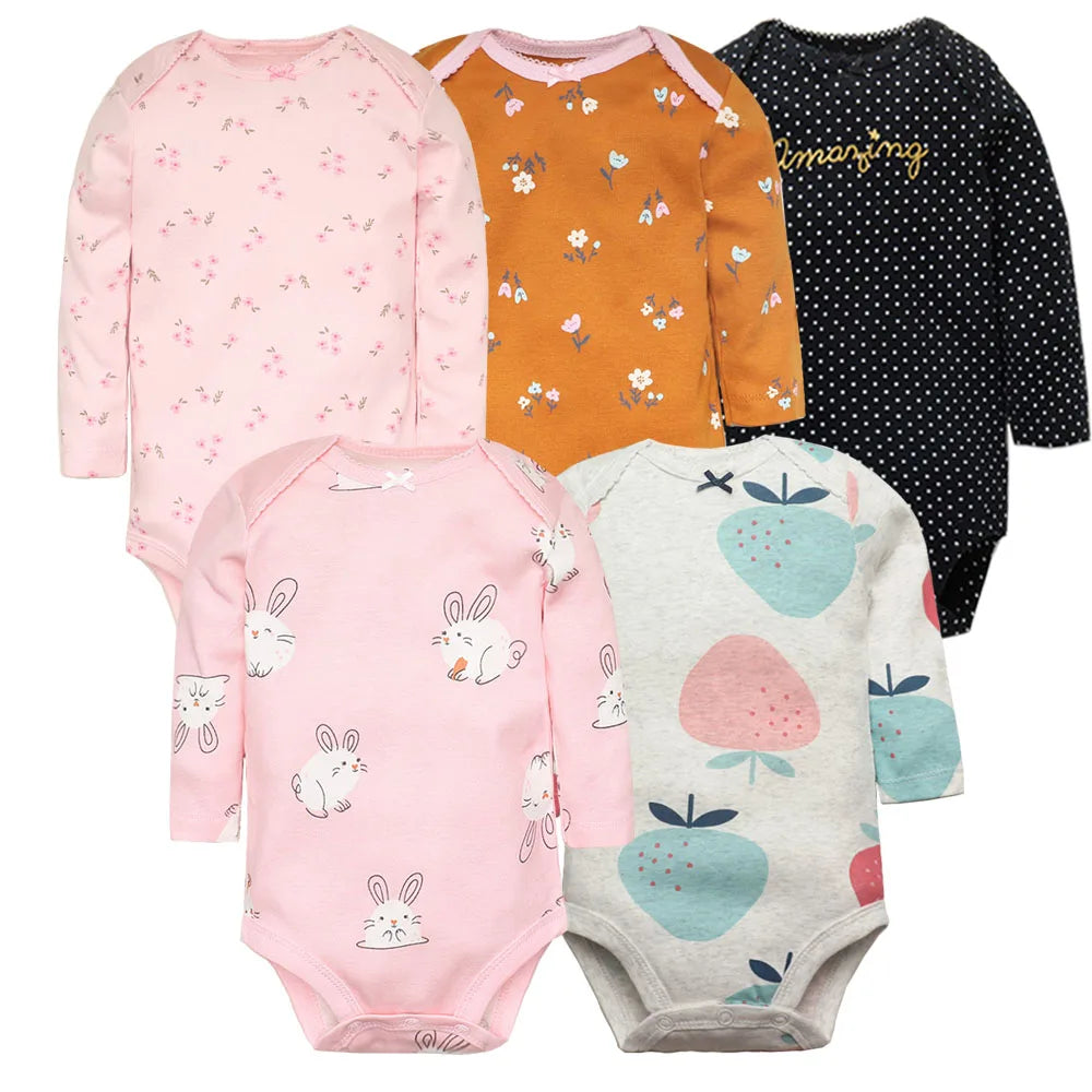 2023 Spring Autumn Baby Romper – 100% Cotton Cartoon Jumpsuit for Newborns