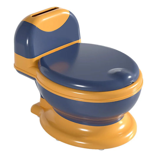 Realistic Toddler Potty Seat – Soft Cushion, Music & Wipe Storage