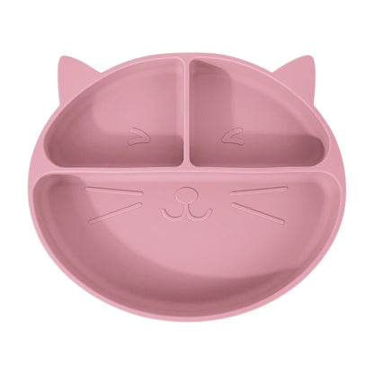 Toddler Feeding Set – Non-Slip Silicone Cartoon Plate & Bowl