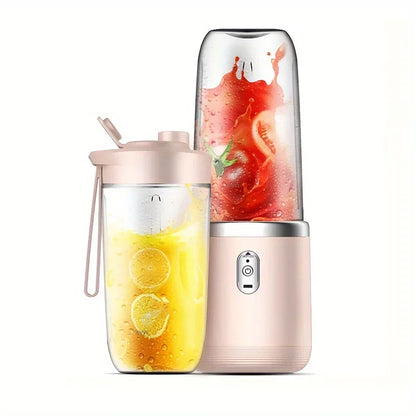 1PC Small juicer, small portable fruit juicer with rechargeable juice cup, two-in-one portable blender and water bottle,