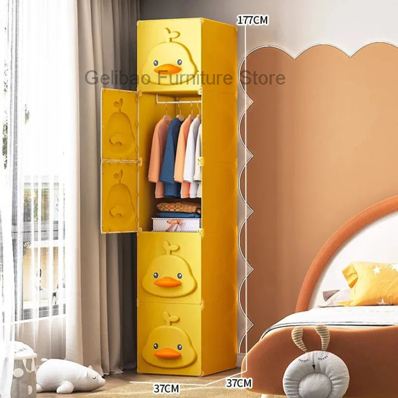 Clothes Baby Closet Cabinet Baby Dress Closet Girl Wardrobe Bedroom Storage Children Dresser Organizer Roperos Closet Furniture