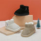 New Winter Baby Snow Boots Leather Warm Plush Infant Shoes Zip Side Soft Sole Fashion Toddler Boys Girls Boots 15-25