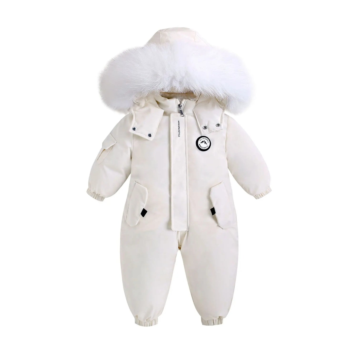 OLEKID -30 Degree Russia Winter Baby Jumpsuit Plus Velvet Baby Boy Overalls 1-5 Years Kids Toddler Girl Snowsuit Outerwear Coat