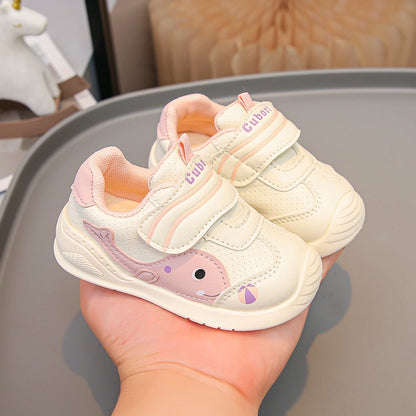Children's Sneakers Fall and Winter Double Mesh Breathable Baby Shoes Soft Bottom Baby Walking Shoes Non-slip Walking Shoes
