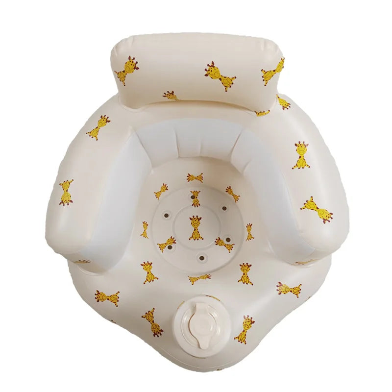 Sleek & Safe Inflatable Baby Chair – Foldable Sofa & Learning Seat for Comfort & Fun