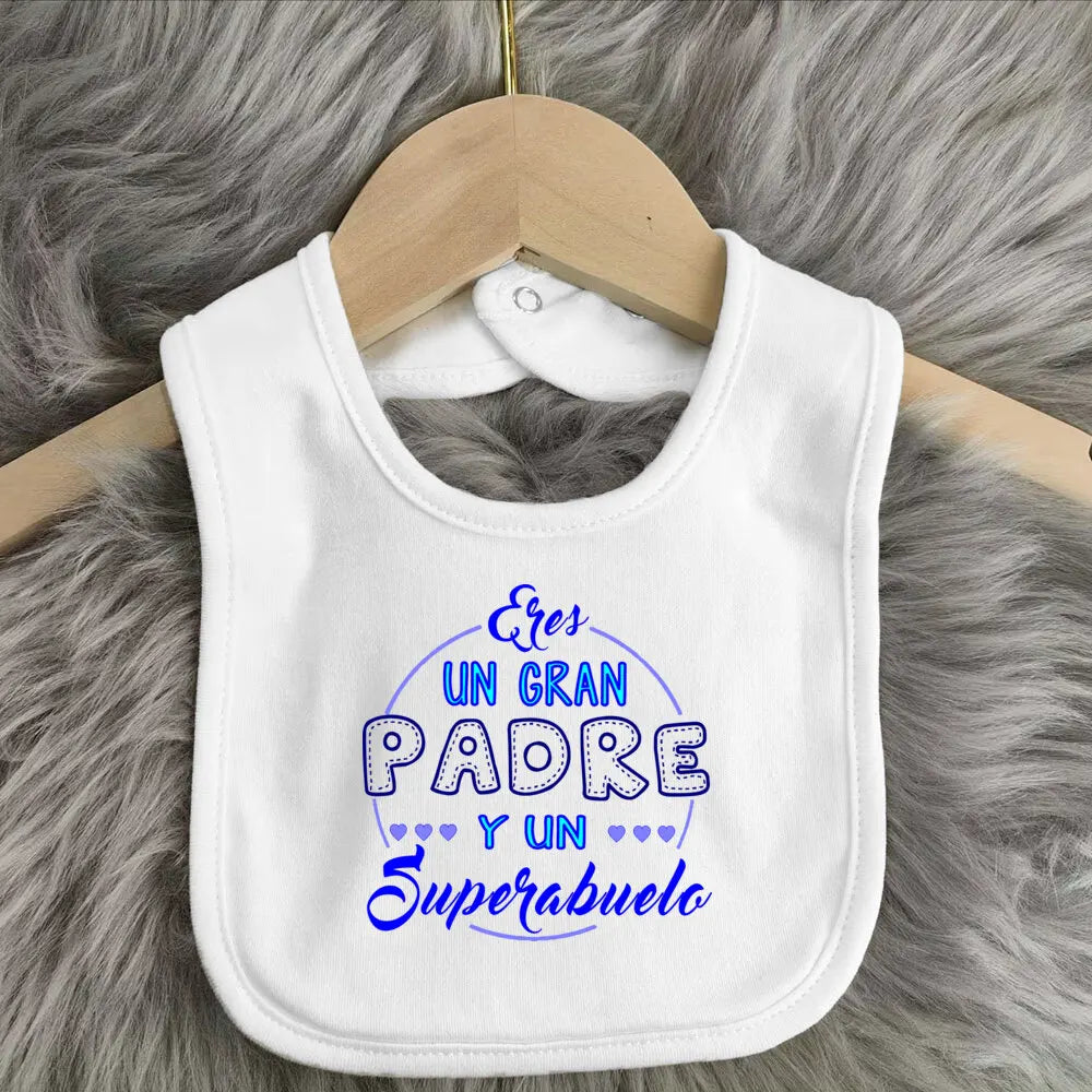 Baby BibsThe Best Grandfather In The World Print Infant Bib Newbron Shower Gift Baby Burp Cloths Kids Feeding Bibs Kid Cute Bib