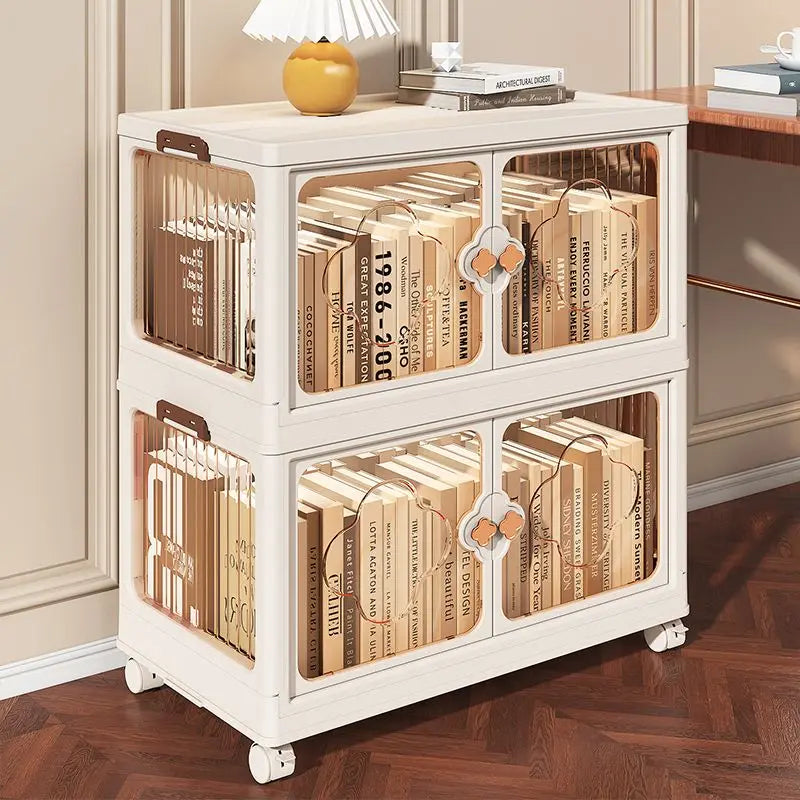 Children's Wardrobe, Bedroom, Home Storage Cabinet, Baby Storage Bin, Toy Clothing Storage Box Plastic Folding Organizer Cabinet