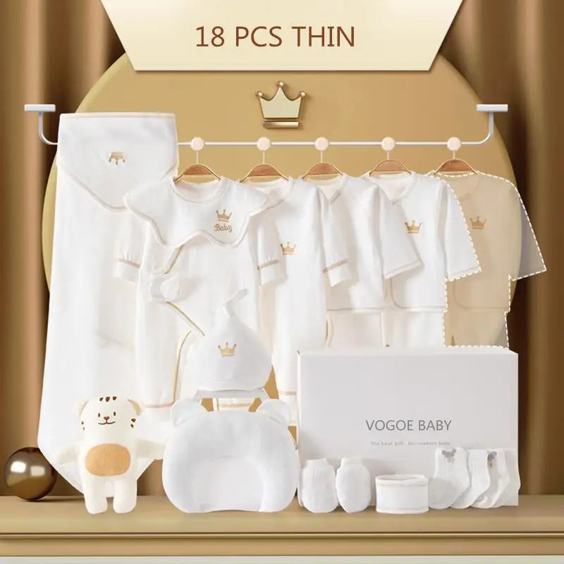 Newborn Baby Clothing Set 15/17/18/20 pieces/0-6 Months 100% Cotton Kids Clothes Suit Unisex Infant Boys Girls Clothing Set New