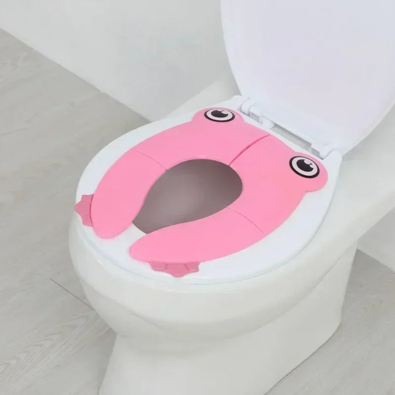 Portable Kids Travel Potty Seat – Foldable Training Cushion & Toilet Seat Cover for Toddlers