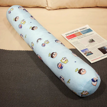 Cylindrical Throw Pillow Plush for Girls Multi-functional Sleep Support Cushion Long Bolster pregnancy Pillow Side Sleepers