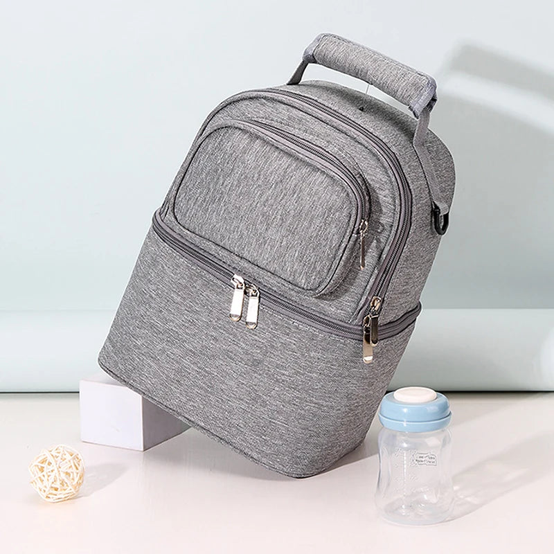 Maternity Cooler Double Layer Insulation Breast Pump Maternity Backpack