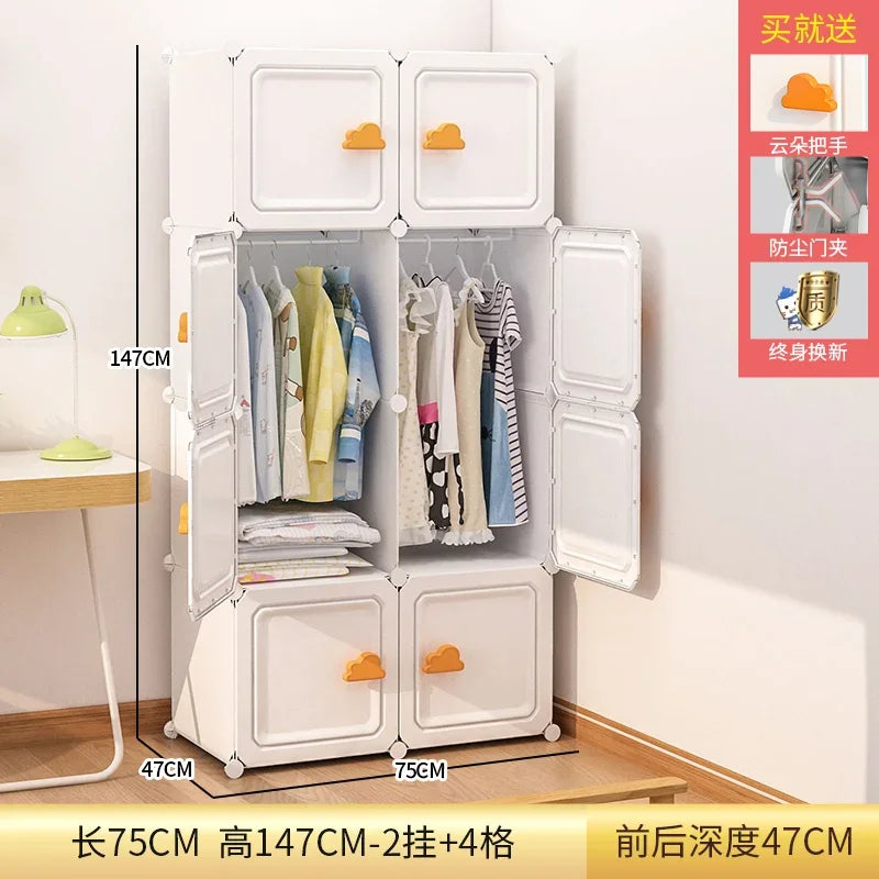 Kids Cube Closet Jewelry Fabric Placard Plastic Partitions Cupboard Walk In Wardrobe Cabinet Guarda Roupa Furniture For Room