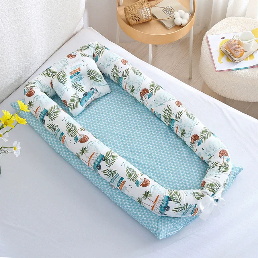Portable Folding Baby Nest Travel Bed Crib Newborns Cots Sleep Nest Infant Cradle Bed Cuna Baby Nest Baby Dropshipping 90*50cm
