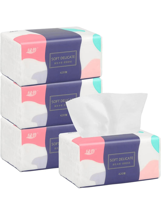 1pc/6pcs thick facial tissue paper, draw a whole box of toilet paper, hand towel, multi-purpose tissue paper