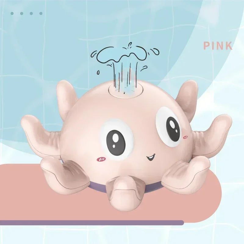 Spray Water Shower Baby Bath Toys Electric Whale Bath Ball with LED Light Music Bathtub Toy for Kids
