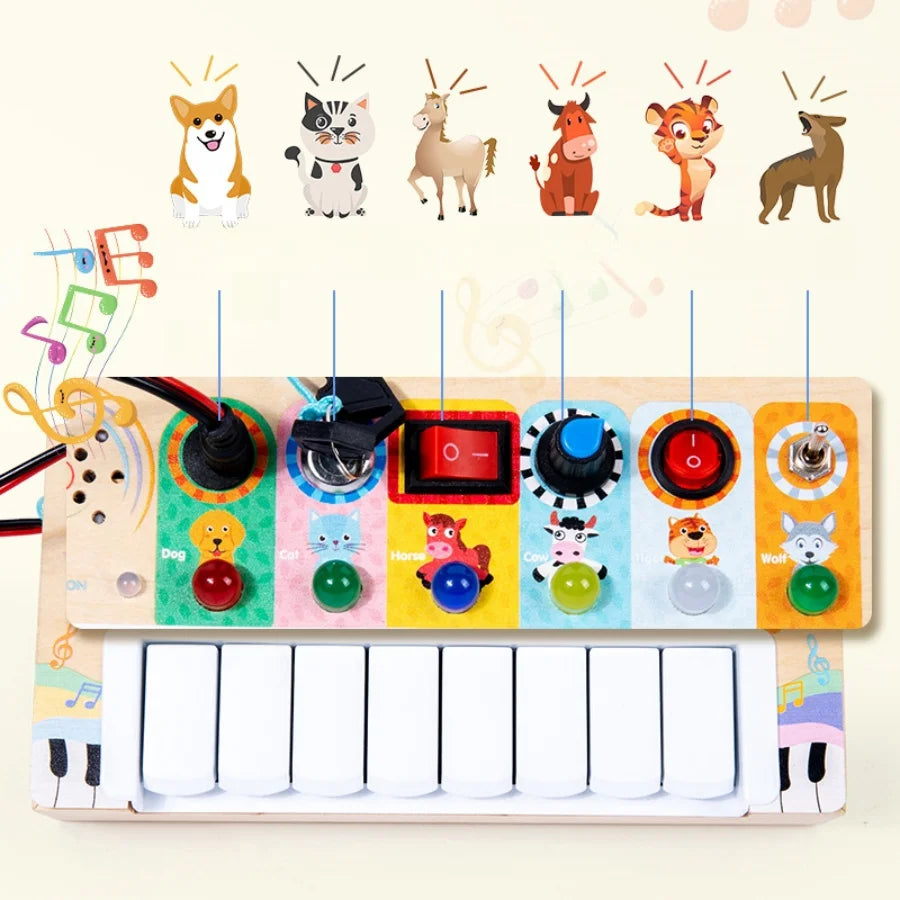 Montessori LED Music Toy – Learn Through Play!