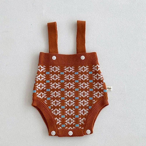 2024 New Autumn Infant Baby Girls Knitted Clothing Set Long Sleeved Knitted Cardigan+Jumpsuit Children Knitted Clothes Suit