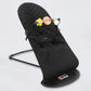 AnGku Baby Rocking Chair Foldable Baby Swing Chair for 0-12 Months Three-speed Height Adjustment Baby Bouncer with Toys