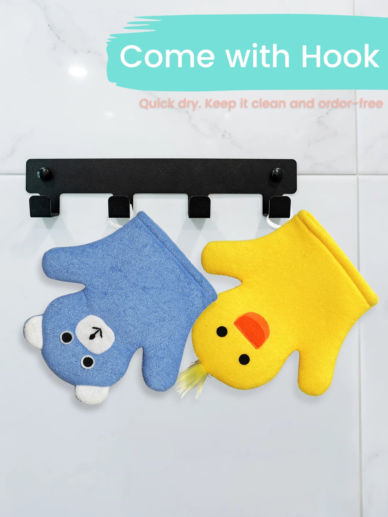Children's Cartoon Bathing Gloves Fun And Entertaining Mitts for Bath Time