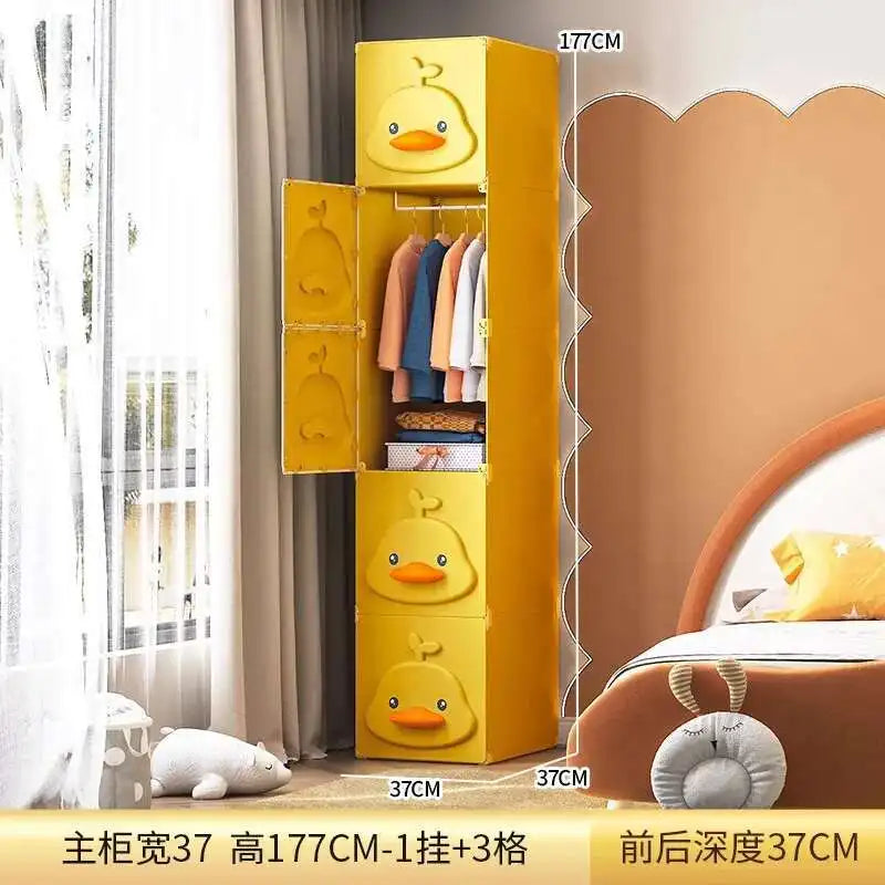 Clothes Baby Closet Cabinet Baby Dress Closet Girl Wardrobe Bedroom Storage Children Dresser Organizer Roperos Closet Furniture