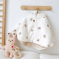 2023 Winter Baby Hooded Cloak Baby Girl Coat Infant Outfit Windproof Coral Velvet Blankets for Newborn Embroidered Baby Clothes