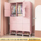 Modular Minimalist Wardrobe Space Saving Fabric Display Nordic Modern Wardrobe Living Room Baby Plastic Ropero Salon Furniture