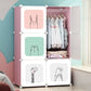 Baby Storage Cabinet Plastic Wardrobes Children Wardrobe Small Girl Clothes Clothings Closet Dresses Room Girls Assembly