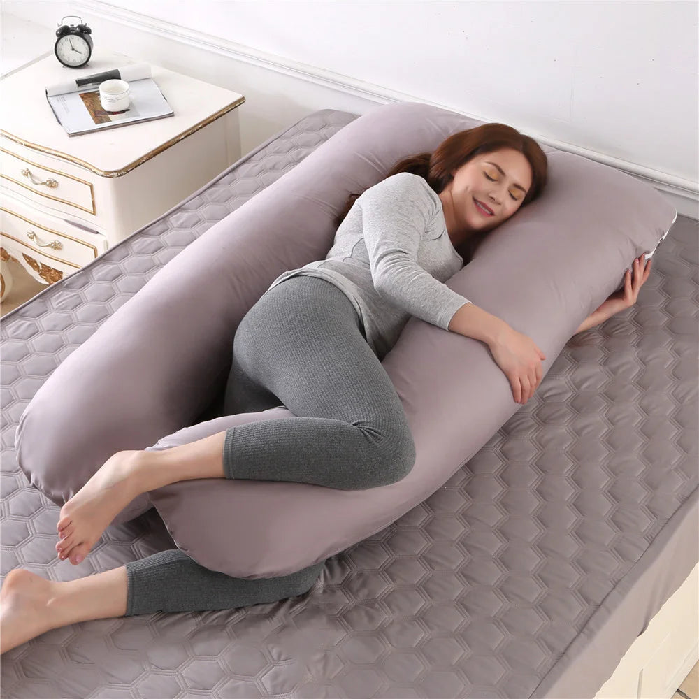 2022 New Full Body Nursing Pregnancy Pillow U-Shaped Maternity For Sleeping With Removable Cotton Cover