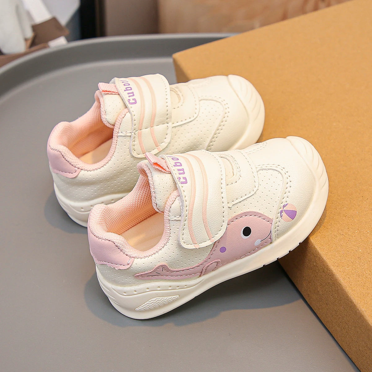 Children's Sneakers Fall and Winter Double Mesh Breathable Baby Shoes Soft Bottom Baby Walking Shoes Non-slip Walking Shoes