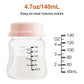 NCVI 140ml Breast Milk Bottles – 2-Pack, Anti-Colic, BPA-Free with Nipples & Caps