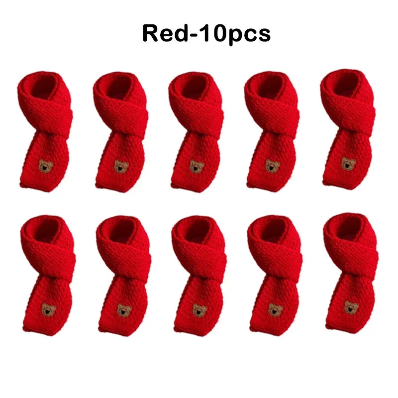 Christmas Toddler Scarf Winter Warm Baby Neck Warmer Fleece Lined Windproof Kids Unisex Scarf Cute Korean Style Festival Gift