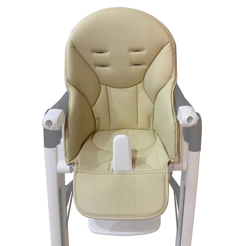 Baby Seat Cushion For Peg Perego Siesta Prima Pappa Zero3 High Chair Children Growth Chair PU Leather Cover Dinner Chair Cover