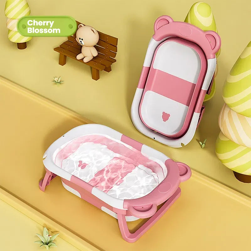 Baby Smart Temperature Sensing Tub Foldable Children's Bathtub Household Newborn Baby Bathtub Sit And Lie Baby Bathtub