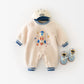 Thick Fleece Baby Jumpsuit for Girls