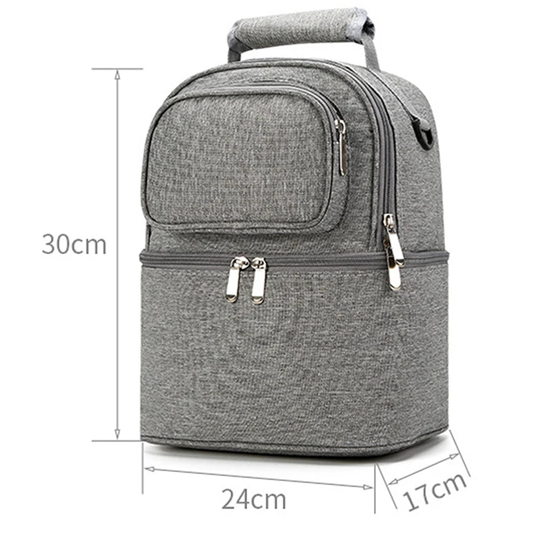 Maternity Cooler Double Layer Insulation Breast Pump Maternity Backpack