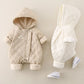Cozy Cotton-Padded Infant Romper