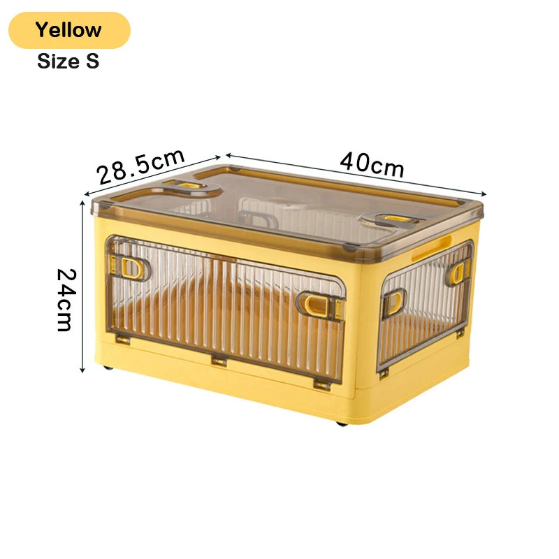 BGRORIO Foldable Storage Box Closet Organizer With Wheels Stackable Sundries Organizer Clothes Quilts Toys Books Storage Box