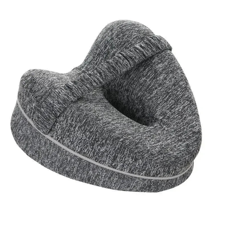 Memory Cotton Leg Pillow Hollow Heart Pregnancy Side Sleeper Sciatica Orthopedic Sciatica Back Hip Relief Pillow For Bed, Sofa