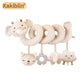 Car Seat Infant Baby Spiral Activity Hanging Toys Stroller Bar Crib Bassinet Mobile with Mirror BB Squeaker and Rattles Gift New