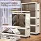 Multifunction Folding Storage Cabinet Dustproof Wardrobe Sundries Cabinet Closet Organizer Locker Storage Box
