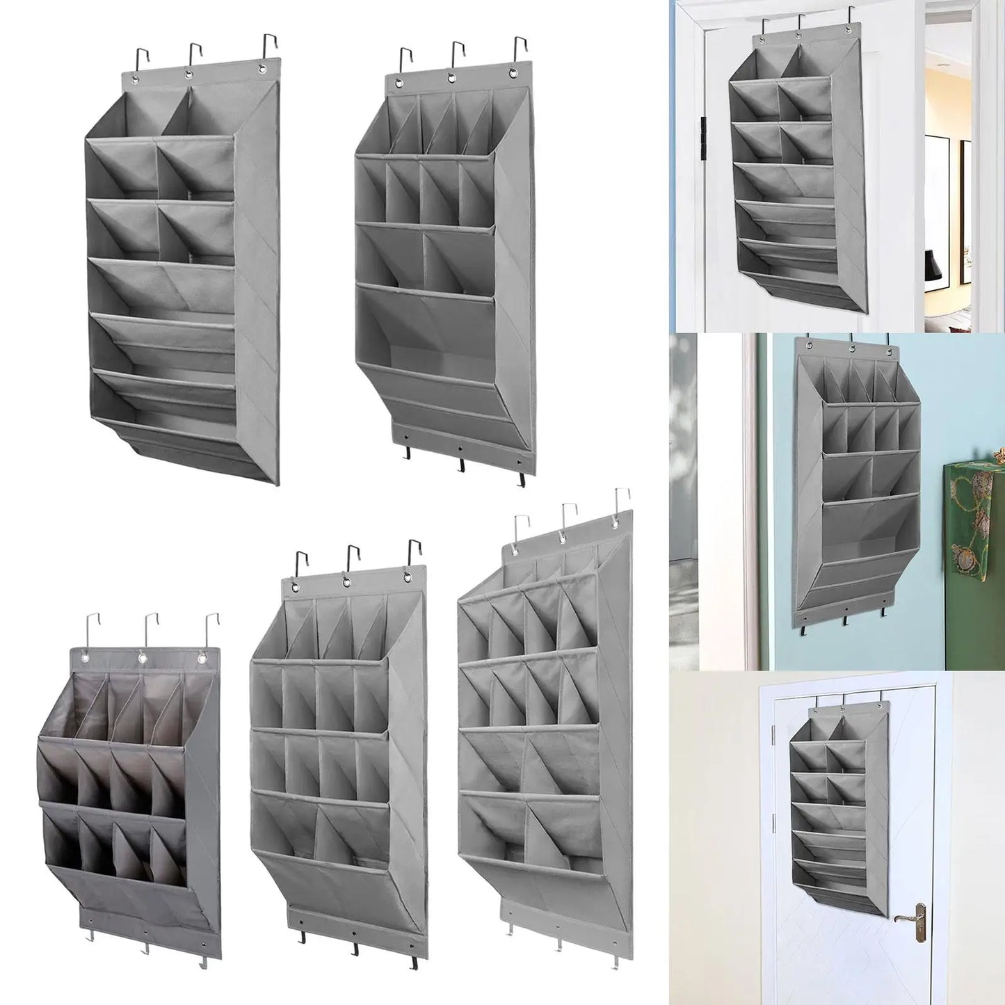 Hanging Shoe Organizer for Door Resuable for Kids Adults Deep Pockets Door Shoe Rack for Towels Toys Hats Clothing Baby Items
