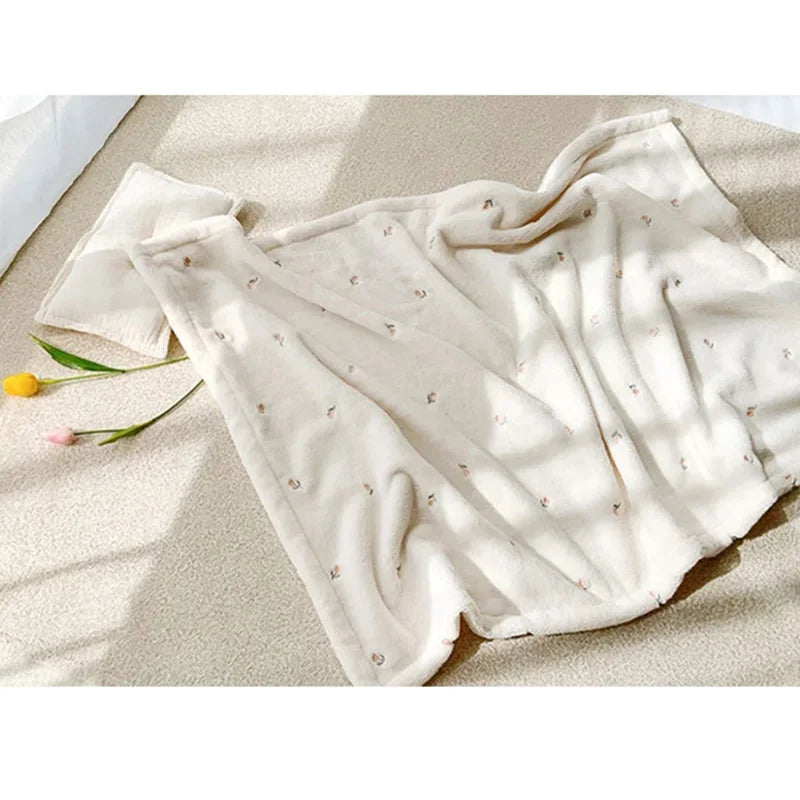 Couverture bébé en flanelle douce pour poussette, en polaire corail chaude, accessoires pour nourrissons, couverture d'emmaillotage