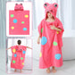 Kids Poncho Towels Hooded Bathrobe - Cotton Absorbent for Baby Shower, Height 80-170cm Boys Girls Children Cartoon Swim Bathing