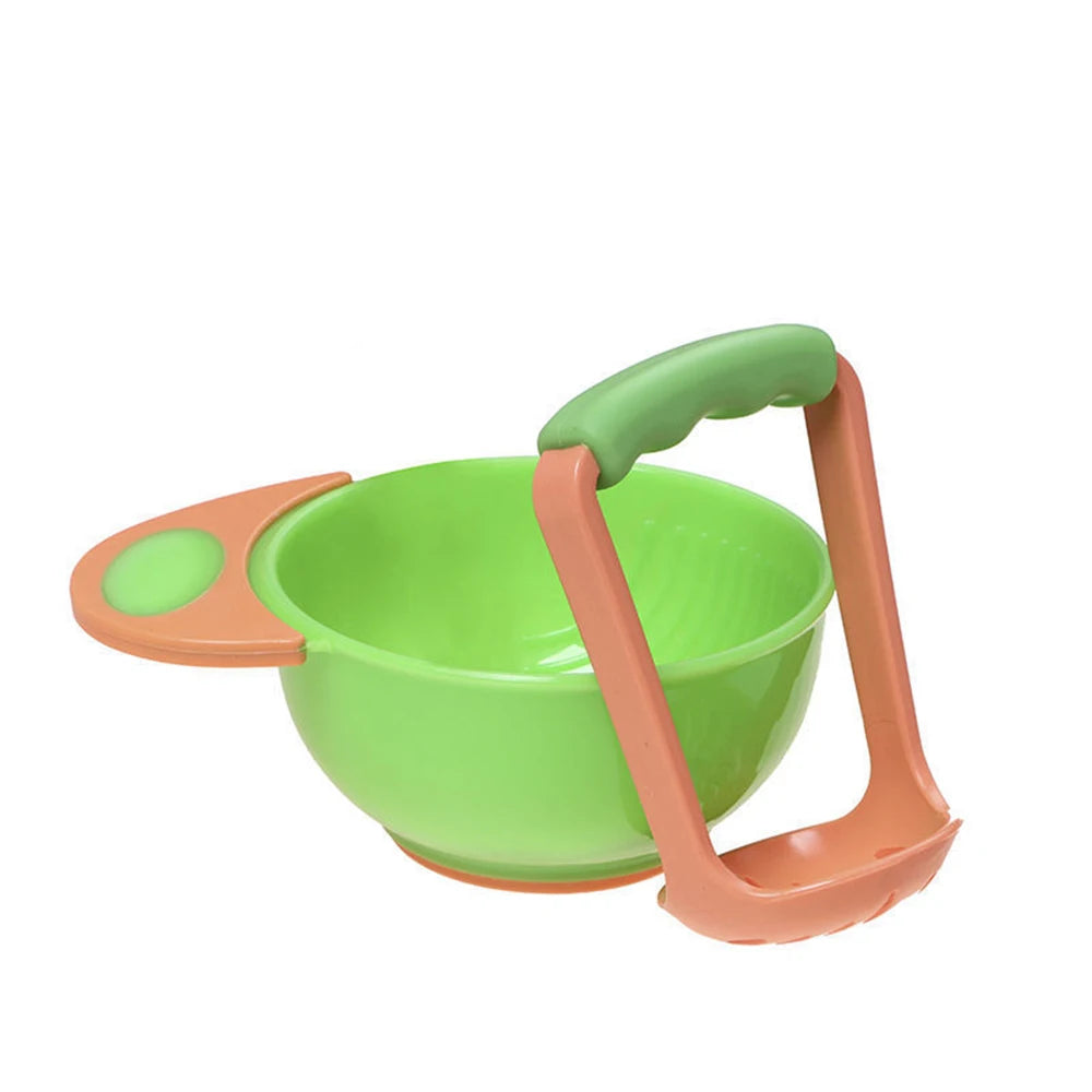 2pcs Mash and Serve Bowl Set Food Masher Bowl Food Mill Bowl Portable Food Masher Maker for Baby Food
